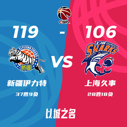 新疆 119 - 106 上海