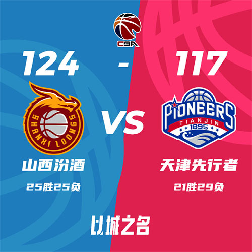山西 124 - 117 天津