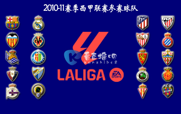 2010-11赛季西甲联赛积分排名详情一览-巴塞罗那夺冠