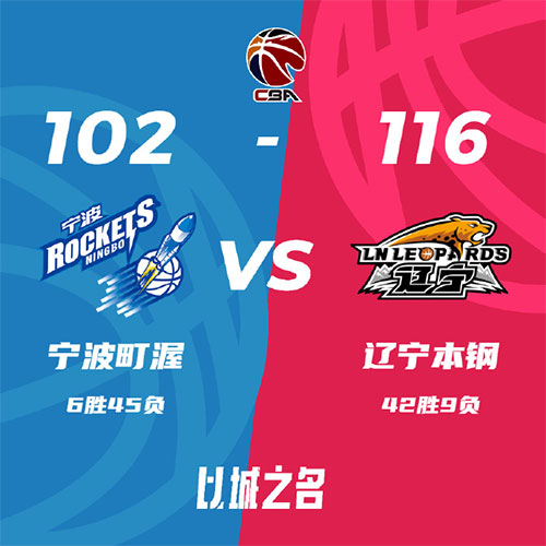 宁波 102 - 116 辽宁