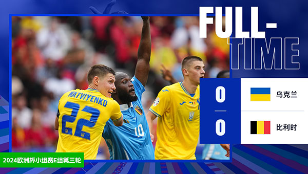 乌克兰 0 - 0 比利时
