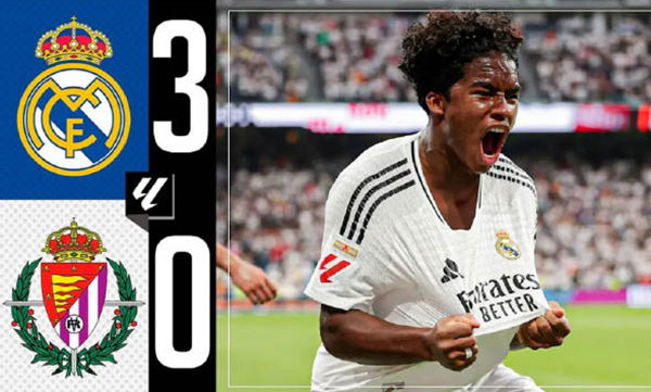 皇家马德里 3 - 0 巴拉多利德