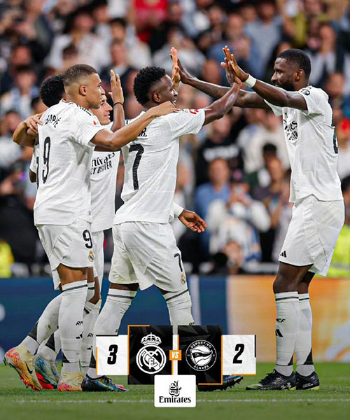 皇家马德里 3 - 2 阿拉维斯