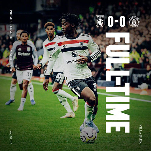 阿斯顿维拉 0 - 0 曼联
